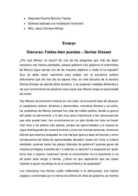 Doc Discurso Denise Dresser Paulina Ramirez