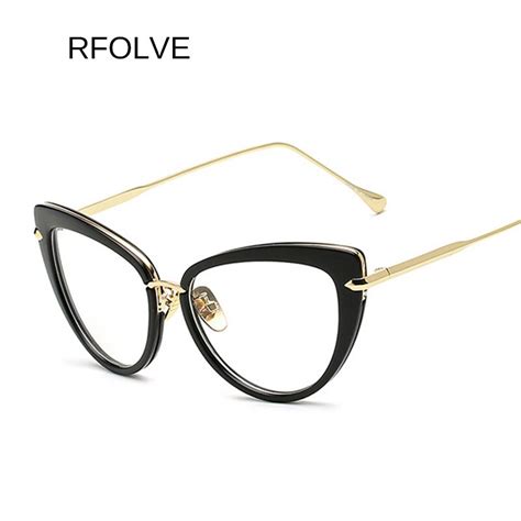 rfolve luxury sexy eyewear brand designer vintage cats eye glasses
