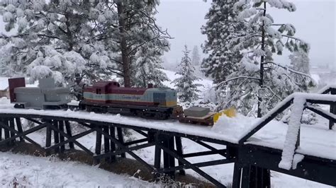 driverless train snow plowing railway with 7 5 gauge youtube
