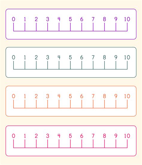 Printable Number Line 1 10 Color By Number Printable Elementary Math
