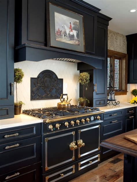 They typically do not need an actual cabinet to hold them. Kitchen Design Ideas, Renovations & Photos with Black ...