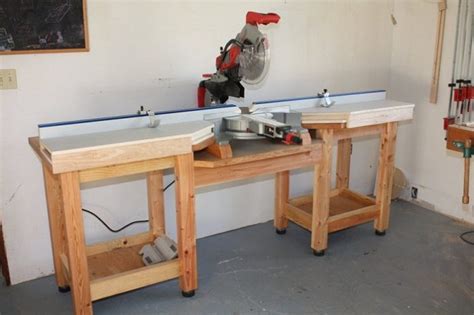 22 Diy Miter Saw Table Plans Guide Patterns