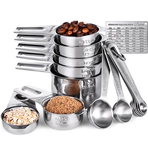 Cuisipro 9 Piece Stainless Steel Measuring Cup And Spoon Set And Reviews