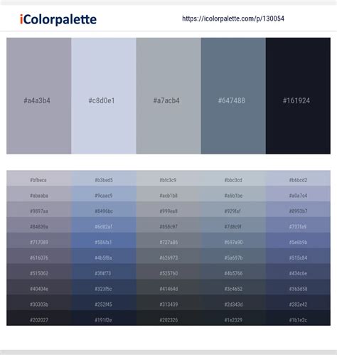 5 Latest Color Schemes With Slate Gray And Mirage Color Tone