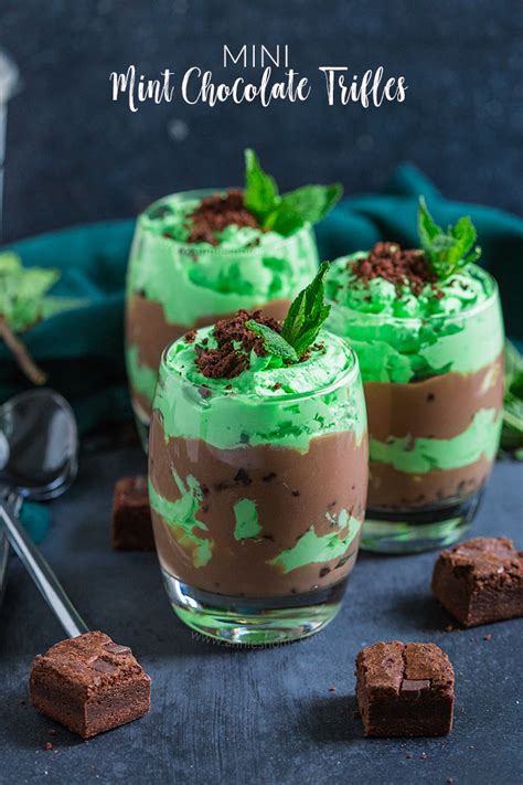 This is a list of british desserts, i.e. Mini Mint Chocolate Trifles - Annie's Noms