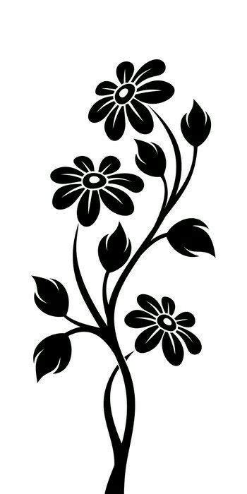 Pin By Sitaron Sy Agay On Craftanddecoration Flower Silhouette Flower