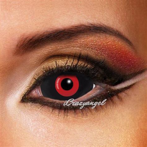 Tokyo Ghoul Contact Lenses Sclera Contacts 22mm Red And Black Sclera