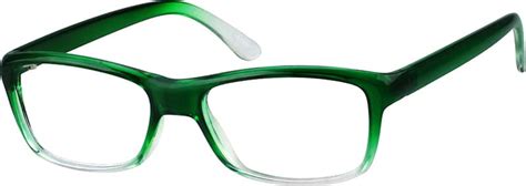 Green Plastic Full Rim Frame 1219 Zenni Optical Eyeglasses