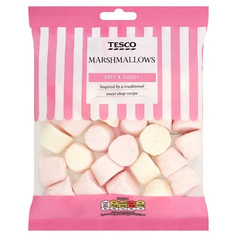 How many calories are in one gram of fat, carbohydrate, or protein? Calories in Tesco Marshmallows Soft & Gooey