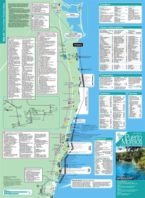 Puerto Morelos Map Travel Guide