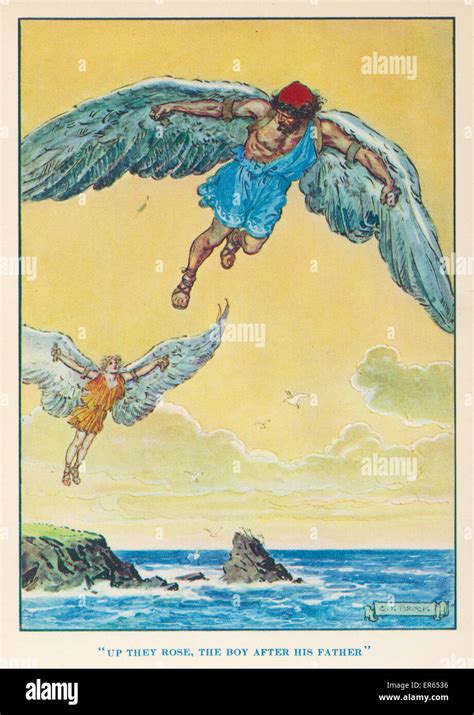 Daedalus Encouraged His Son Icarus To Fly From The Island Of Crete To