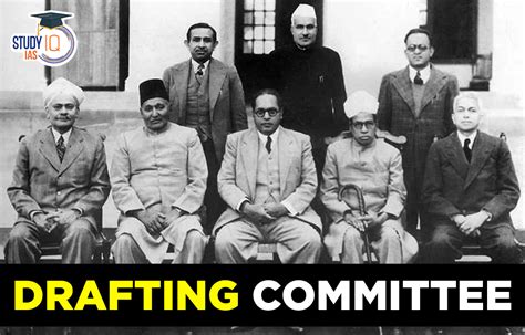 Drafting Committee Of Indian Constitution Members Chairman
