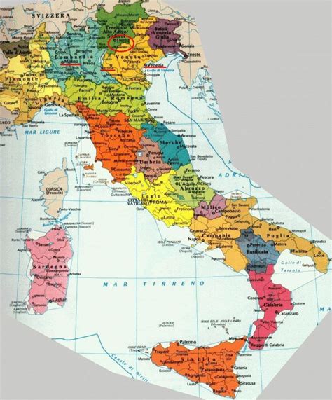 Mappa Dettagliata Italia
