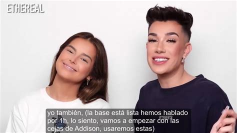 James Charles Hace El Maquillaje De Addison Rae Parte Ii Sub Español Youtube