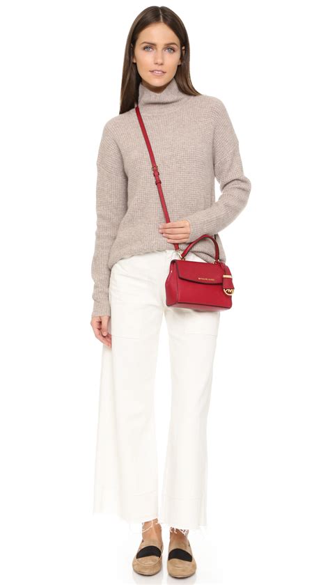 Michael michael kors Ava Extra Small Cross Body Bag - Cherry in Red | Lyst
