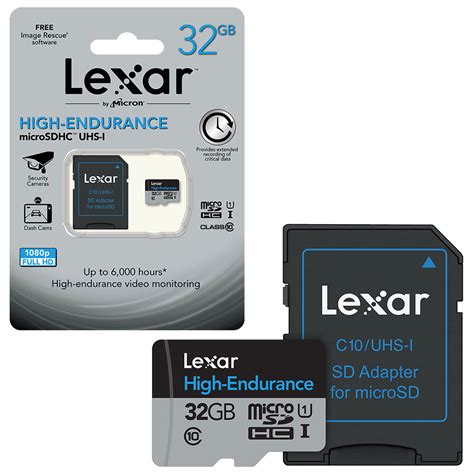 Find great deals on ebay for 32gb micro sd card class 10. 32GB Lexar High Endurance Micro SD SDHC Memory Card Class 10 32GB With Adapter | eBay