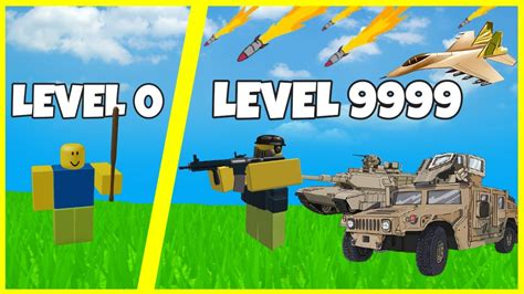 Roblox Noob Army Tycoon Max Level 9999 Youtube