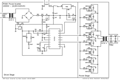 Power Inverter Schematic Circuit Diagrams