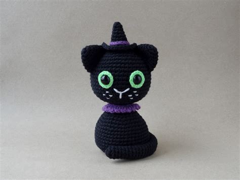 Black Cat Crochet Pattern Halloween Cat Crochet Pattern Etsy