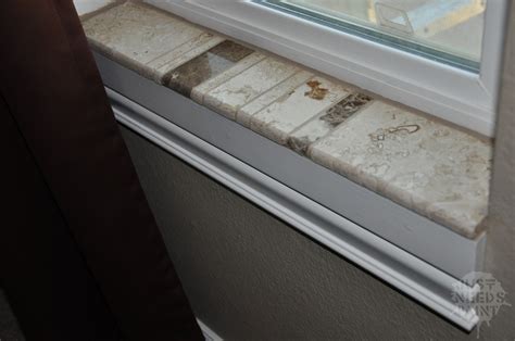 How To Install A Tile Window Ledge Treatment Just Needs Paint