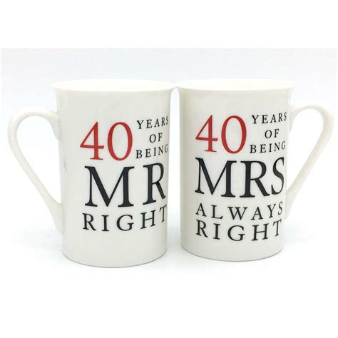 40th Wedding Anniversary T Ideas For Couples Anniversary Ideas Uk