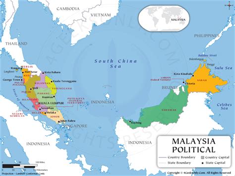 Malaysia Political Map Ubicaciondepersonascdmxgobmx