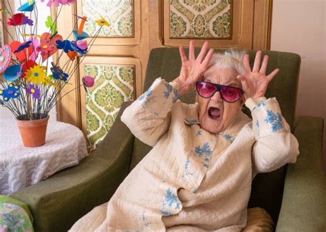 Old Woman Funny Face Stock Photos Pictures And Royalty Free Images Istock