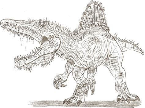 Spinosaurus Coloring Pages Printable