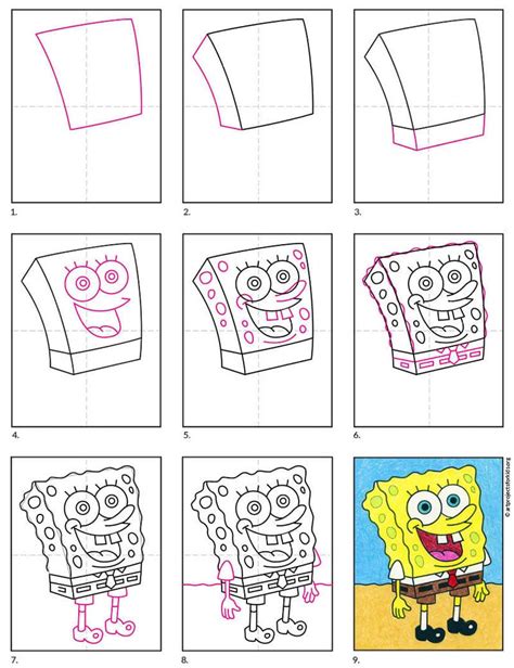 How To Draw Spongebob Squarepants · Art Projects For Kids