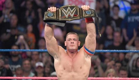 John Cena Receives New Championship Belt Custom Plates Wwe Wrestling