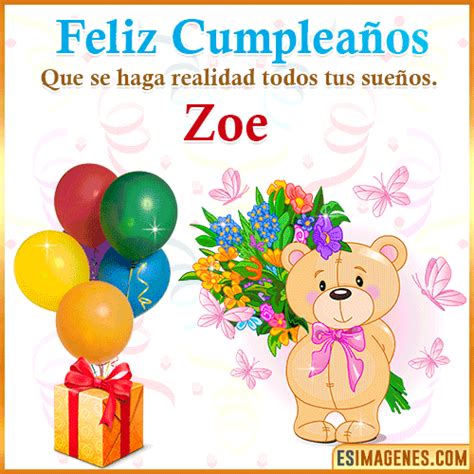 º‿º Feliz Cumpleaños Zoe ️ 32 Tarjetas Y 