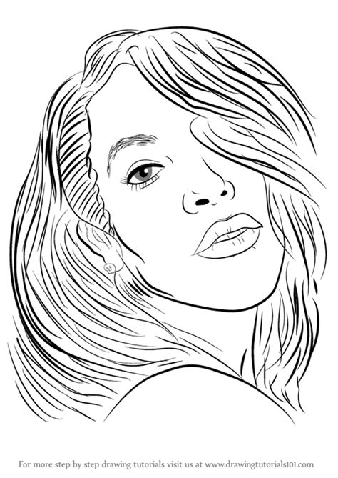 And inspirational coloring book for everyone. Step by Step How to Draw Aaliyah : DrawingTutorials101.com