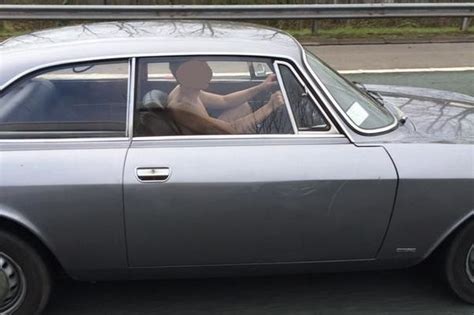 man who looks totally naked spotted driving on m62 into liverpool liverpool echo