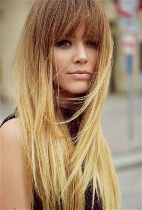 Ombre Blonde Hair And Makeup Ideas Pinterest Bang