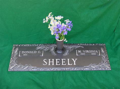 Personalized Grave Marker With Flower Vase
