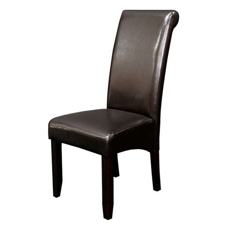 Black Leather Parsons Dining Chairs Chair Pads And Cushions