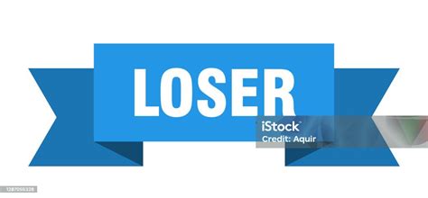 Loser Ribbon Loser Isolated Band Sign Loser Banner Stock Illustration