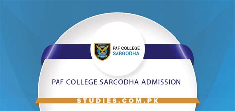 Paf College Sargodha Admission 2024 Last Date