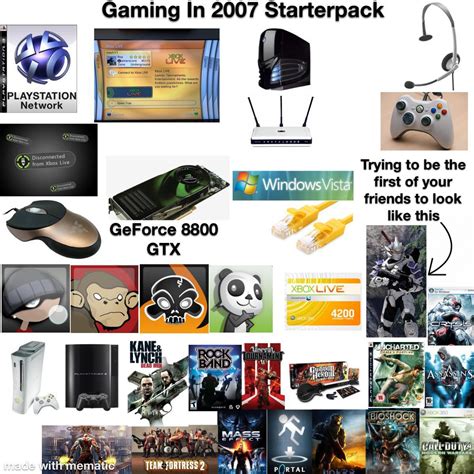 Gaming In 2007 Starterpack Rstarterpacks Starter Packs Know