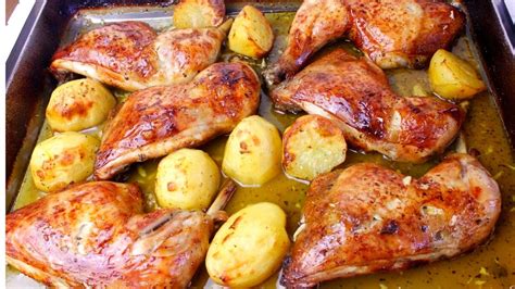 Poulet à lorange au four