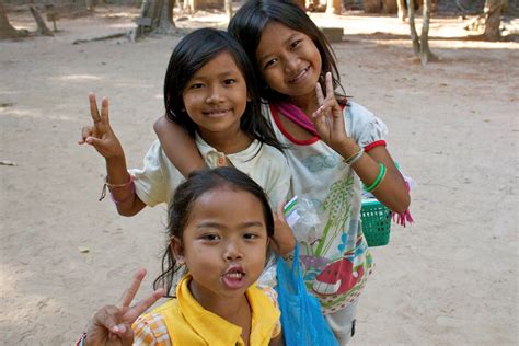 Poor Cambodia Girl Child