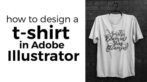 t shirt design illustrator step by step tutorial 2019 youtube