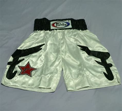 Shorts Fairtex Bs1707 Muay Thai Fight Mma Kick Boxing White Adult L