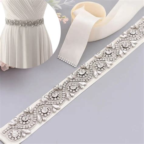 Silver Wedding Dress Belts