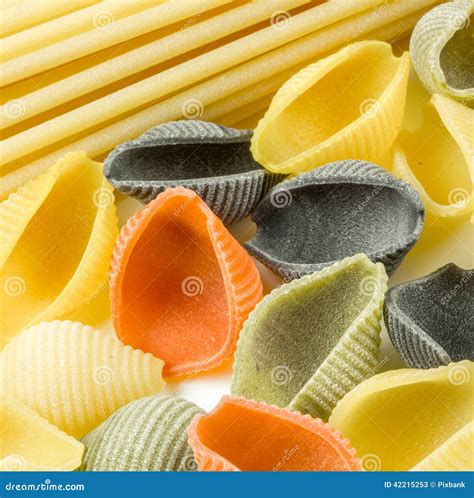Closeup Shoot Of Different Types Of Pasta Stock Image Image Of Meal