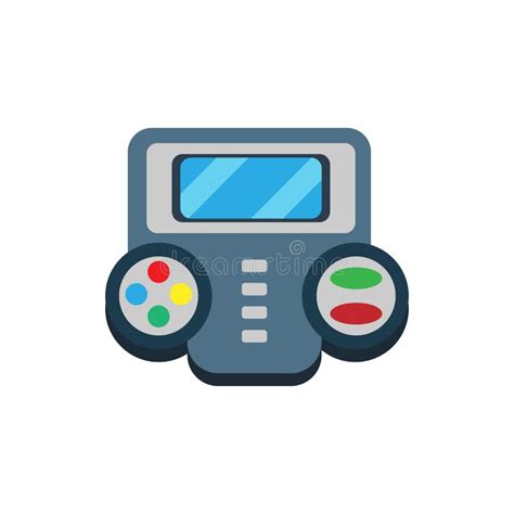Isolated Joystick With Buttons And A Screen Stock Vector Illustration