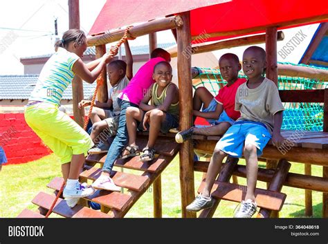 African Kids Playing Image And Photo Free Trial Bigstock