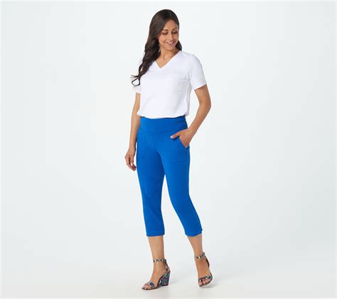 Wicked By Women With Control Petite Capri Pants W Pockets And Slits