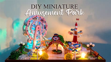 Diy Miniature Amusement Park Youtube