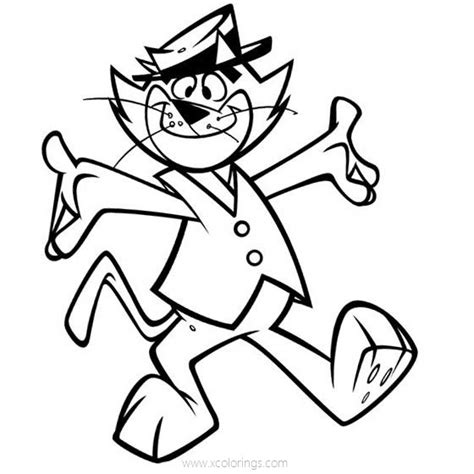 Top Cat Coloring Pages Mr Big